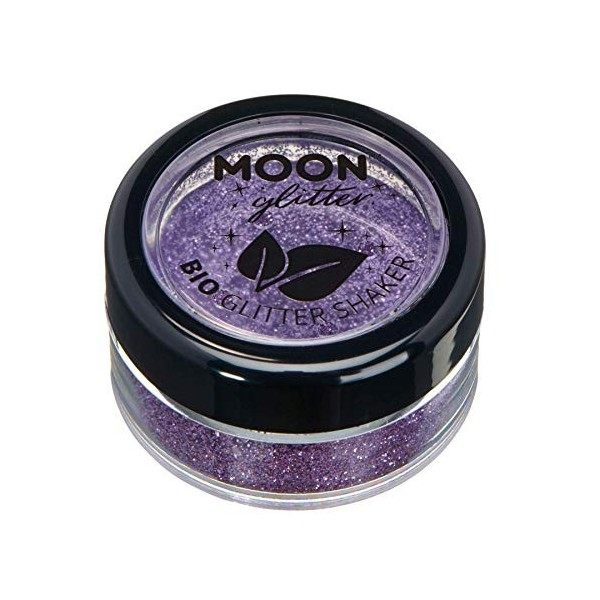 Paillettes biodégradables Eco Glitter Shakers de Moon Glitter - 100% Cosmetic Bio Glitter pour le visage, le corps, les ongle