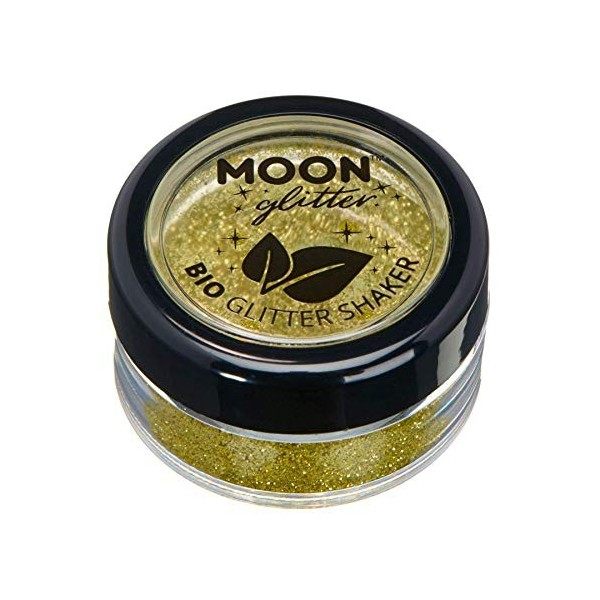 Paillettes biodégradables Eco Glitter Shakers de Moon Glitter - 100% Cosmetic Bio Glitter pour le visage, le corps, les ongle