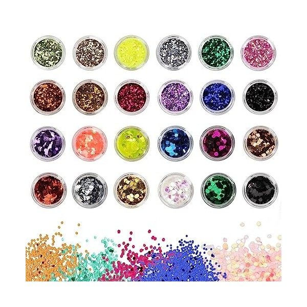 Paillettes de Corps Holographique Maquillage Paillettes pour Festiva