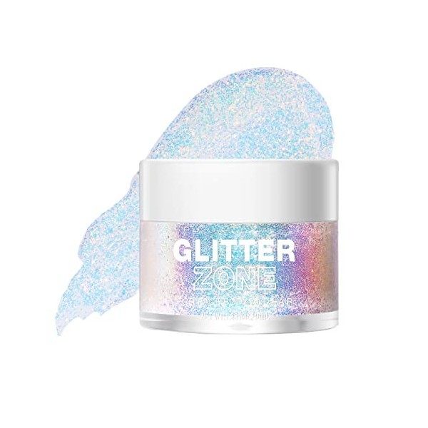 Gel Paillettes Visage,Chunky Body Glitter aux Paillettes Holographiques,Sirène Paillettes,Mermaid Sequins Body Glitter pour V