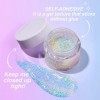 Gel Paillettes Visage,Chunky Body Glitter aux Paillettes Holographiques,Sirène Paillettes,Mermaid Sequins Body Glitter pour V