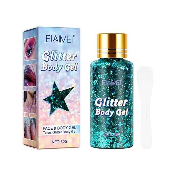 Gel à paillettes pour le corps et le visage, gel à paillettes pour le visage et le corps, crème cosmétique de performance, ge