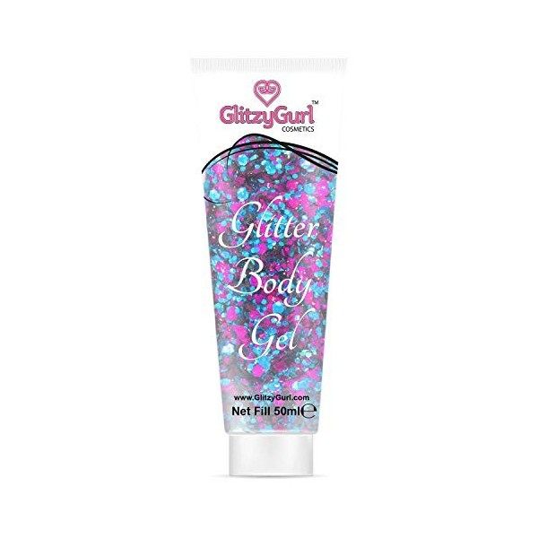 Gel cosmétique à paillettes holographiques pour le visage et le corps, 50 ml Unicorn Dreams 