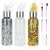 Body Glitter Gel, 3 Bottle Paillettes Visage 50g Mermaid Sequins, Liquid Gel Kit, Long-Lasting Glitter Sequins,pour Cosmétiqu