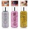 Sirène Paillettes Chunky Glitter Liquide, Ensemble de Paillettes de Gel Pour le Corps,Gel Chunky Holographique Paillettes,Les