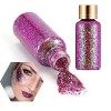 30ml Body Glitter Gel CaméLéOn Paillettes Holographiques Gel Paillettes Visage Pour Le Visage, Le Corps Et Les LèVres Rouge