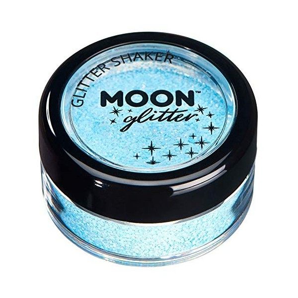 Secoueurs à paillettes pastel par Moon Glitter Paillette Lune – 100% de paillettes cosmétique pour le visage, le corps, les