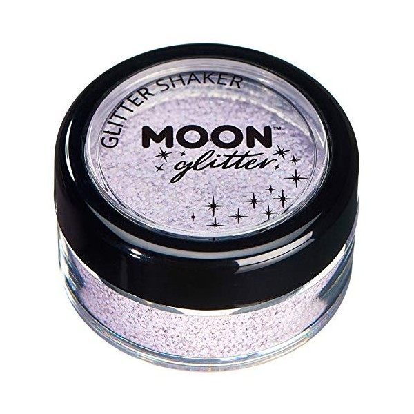 Secoueurs à paillettes pastel par Moon Glitter Paillette Lune – 100% de paillettes cosmétique pour le visage, le corps, les