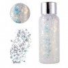 Body Glitter Gel Chunky Paillettes Visage Holographique Sparkling Sirène Paillettes Glitter Liquide Paillettes Liquide Fard à