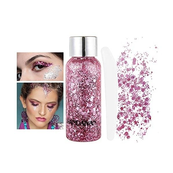 Paillettes cosmétiques Chunky Glitter Liquide Paillettes liquides Glitter Body Gel Festival Glitter Cosmétique Visage Cheveux