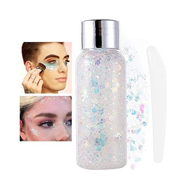 Paillettes cosmétiques Chunky Glitter Liquide Paillettes liquides Glitter Body Gel Festival Glitter Cosmétique Visage Cheveux