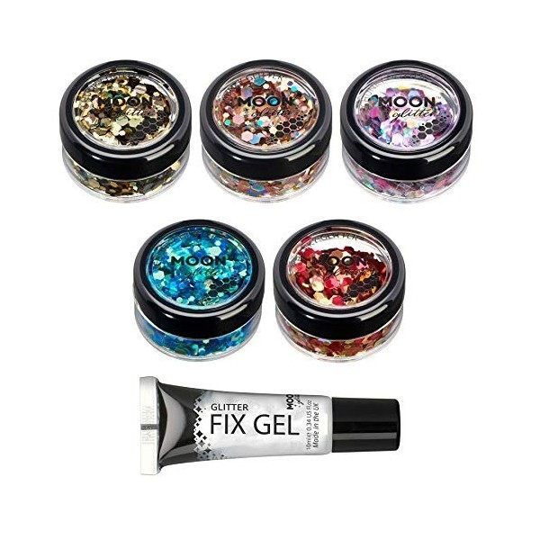 Mystique Brillant épais par Moon Glitter – 100% de paillettes cosmétique pour le visage, le corps, les ongles, les cheveux et