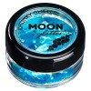 Paillettes rondes irisées par Moon Glitter Paillette Lune – 100% de paillettes cosmétique pour le visage, le corps, les ong