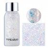 Body Glitter Gel 30g Sparkling Chunky Glitter Glitter Liquide Fard à Paupières Mermaid Sequins Chunky pour Visage Cheveux Lèv