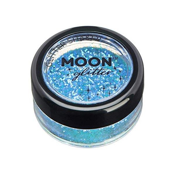 Shaker brillant iridescent par Moon Glitter Paillette Lune – 100% de paillettes cosmétique pour le visage, le corps, les on