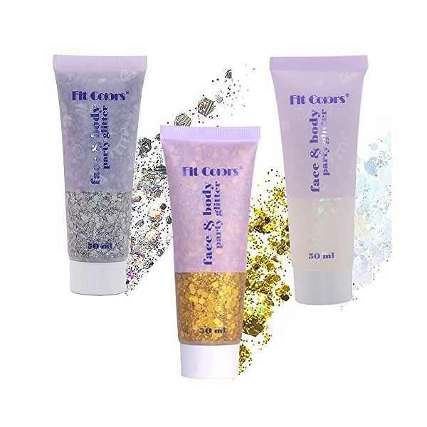 Paillettes Chunky Glitter Gel Body Ongles Visage Paillettes Sequin Sparkling FêTe Maquillage DéCoration Glitter 50ml