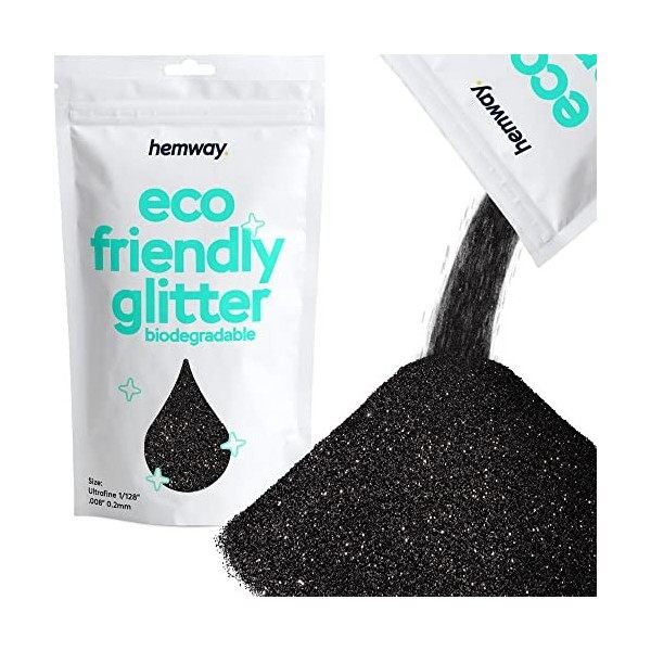 Hemway Eco Friendly Biodégradable Glitter 100 g / 3,5 oz cosmétique Bio Safe Étincelle végétalien pour le visage, fard à paup