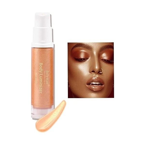 Body Luminizer, Waterproof Hydratant et Glow pour le visage et le corps, Maquillage tout-en-un éclat, Illuminateur Visage Cor