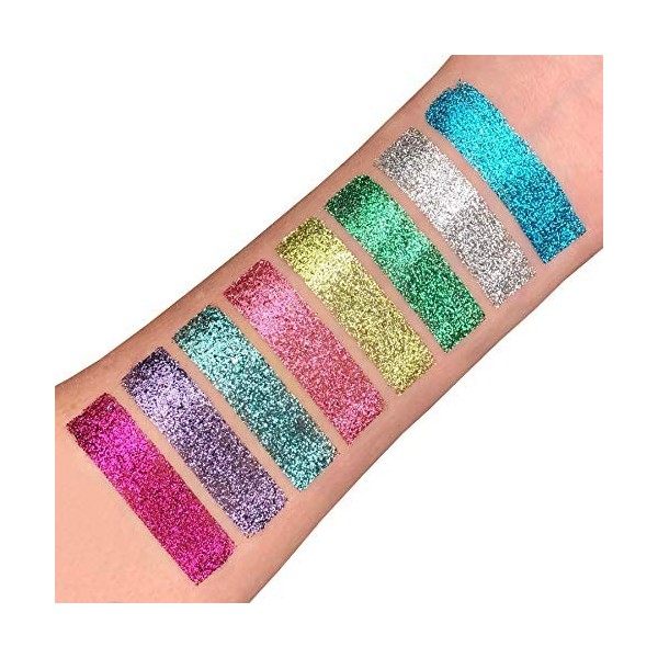 Paillettes biodégradables Eco Glitter Shakers de Moon Glitter - 100% Cosmetic Bio Glitter pour le visage, le corps, les ongle