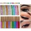 BEAUTY GLAZED 10 pièces Set Shimmer Eyeliner Smoky Long Lasting Paillette Eyeliner liquid Glitter Waterproof Liquid Eye liner
