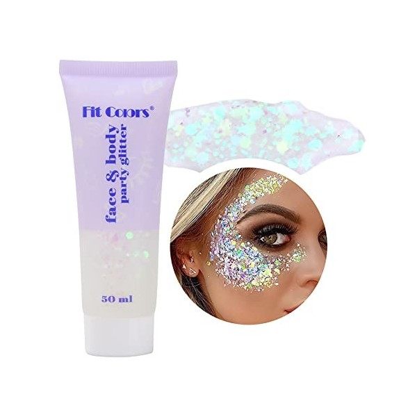 Maquillage Paillettes Glitter Cosmétique Visage Festival Paillettes Visage Sirène Paillette pour Corps Visage Cheveux Ongles 