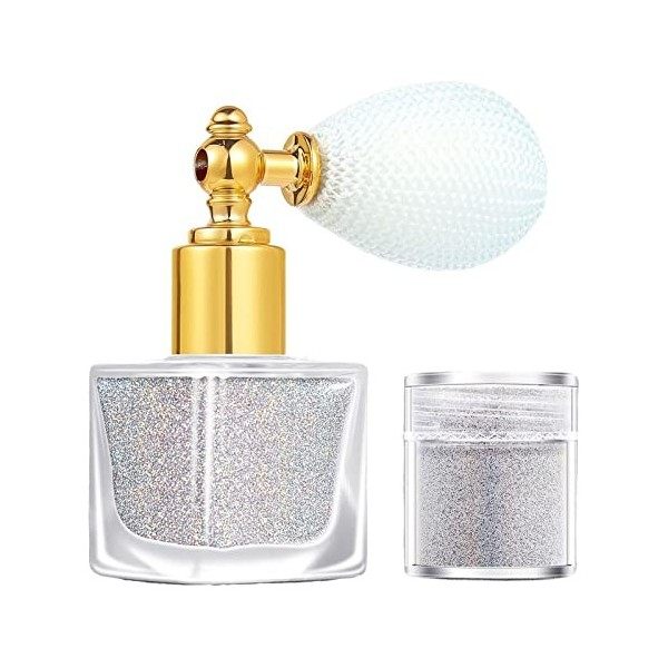 Paillettes pour le corps, Spray de Poudre Paillette, Spray scintillant, Poudre Scintillante Maquillage, Spray Paillette Corps