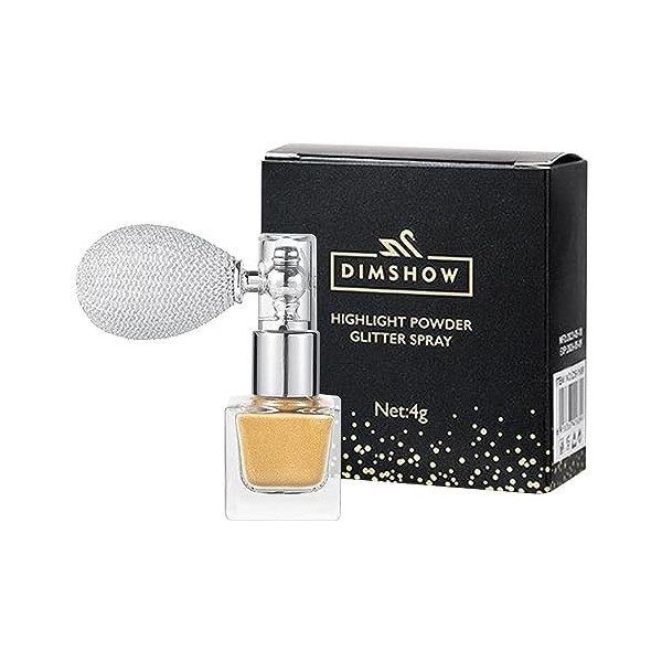 Spray scintillant,4 g de poudre brillante à paillettes brillantes | Maquillage scintillant scintillant pour le visage et le c