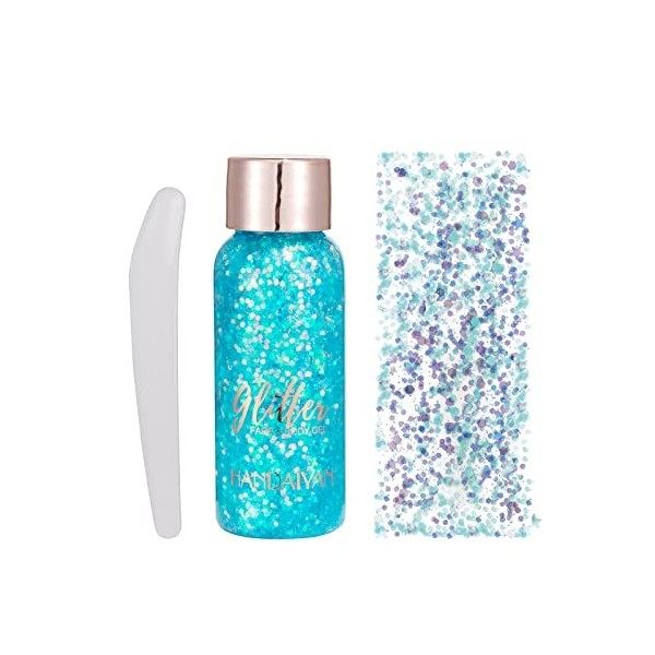 Layhou 30 ml paillettes scintillantes fard à paupières paillettes visage corps Gel cosmétique paillettes liquide visage cheve