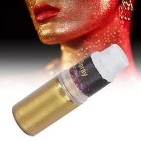 Golden Paillette Spray, paillettes poudre spray scintillant poudre étincelante spray de maquillage, Ultra Fine Powder Sequins