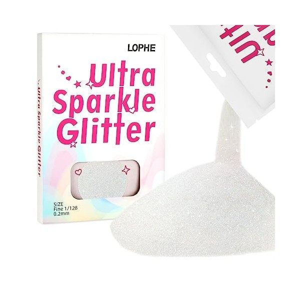 LOPHE Paillettes de Corps, Poudre Libre Scintillant, Poudre Paillette, Poudre Scintillante Maquillag pour Visage, Corps, Chev