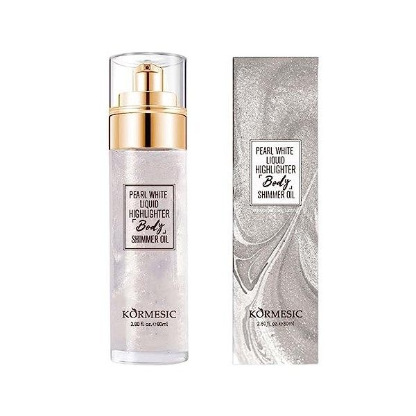 Spray scintillant pour le corps - Poudre Surligneur Illuminateur Liquide Imperméable,80ml Body Glitter Mist Spray and Luminiz