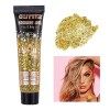 Kit de gel scintillant pour cheveux | Corps scintillant longue durée - Corps, maquillage scintillant pour le visage, peinture