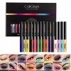 15 Couleurs Neon Eyeliner Pen Water Matte Anti-taches Crayon Eyeliner Liquide Coloré Glitter Rainbow High Précise Eyeliners S