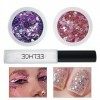 Peinture pour le visage scintillante - Maquillage scintillant coloré pour le visage - Paillettes dongles pour Halloween et a