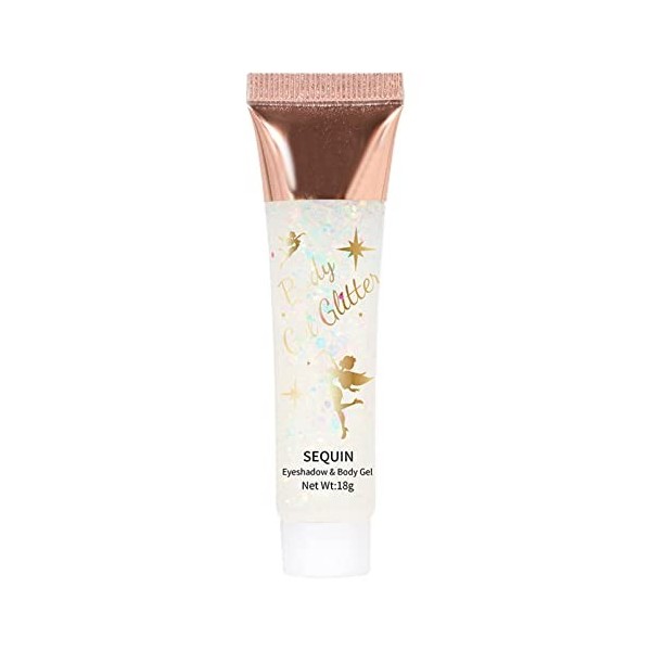 Gel scintillant pour le corps - Gel scintillant pour le maquillage du corps - Accessoire de décoration de maquillage brillant