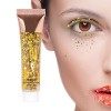 Gel de paillettes scintillantes | Gel scintillant pour le maquillage du corps | Outil de décoration de maquillage facile à ap