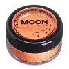 Moon Glow- Shaker néon à paillettes UV - Brille brillamment sous un éclairage UV, Orange, 5g