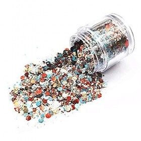12 Nail Sequin Glitter, Ensemble de Paillettes Ongles Paillettes Glitter, Chunky Glitter pour le visage Nails Yeux Lèvres Che