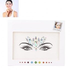 Yeux Corps Visage Bijoux Strass Autocollants Auto-adhésifs Yeux Visage Strass Autocollant Brillant Paillettes Décorations Fac
