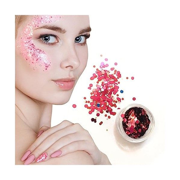 Paillettes cosmétiques pour le visage, les yeux, le corps, les cheveux, la licorne et les loisirs créatifs doré soleil 