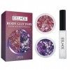 Gel scintillant | Maquillage coloré et scintillant pour les yeux - Paillettes de festival pour gobelets dHalloween, paillett