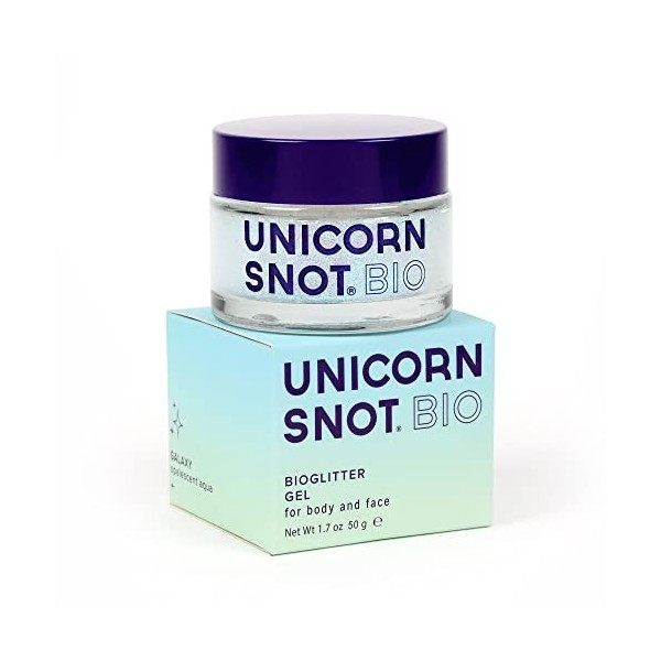 Unicorn Snot Gel à paillettes holographiques biodégradables pour le corps, le visage, les cheveux – Végétalien et sans cruaut