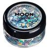 Paillettes en formes Holographiques par Moon Glitter Paillette Lune – 100% de paillettes cosmétique pour le visage, le corp