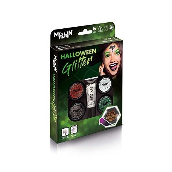 Moon Terror - Agitateur De Paillettes De Maquillage dHalloween Pour Le Visage Et Le Corps - 5g - Ajoutez Facilement Des Etin