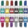 HEMOER 12 Couleurs Poudre Glitter à Maquillage, 180g Holographic Glitter, Ultra-mince Brillant Glitter pour Visage, Corps, Ch