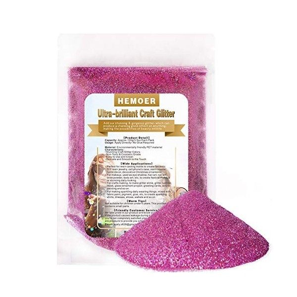 HEMOER 12 Couleurs Poudre Glitter à Maquillage, 180g Holographic Glitter, Ultra-mince Brillant Glitter pour Visage, Corps, Ch