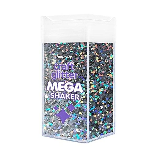 Hemway BULK Glitter 410g / 14.5oz MEGA Craft Shaker Glitter for Nails, Resin, Tumblers, Arts, Crafts, Painting, Festival, Cos