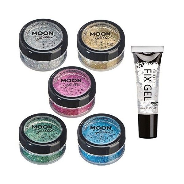 Holographic Glitter Shakers par Moon Glitter - 100% cosmétiques paillettes pour le visage, le corps, les ongles, les cheveux 