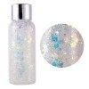 Riceel Body Glitter Gel Mermaid Sequins Chunky Glitter Liquide Fard à Paupières Sparkling Chunky Body Lotion pour Visage Chev