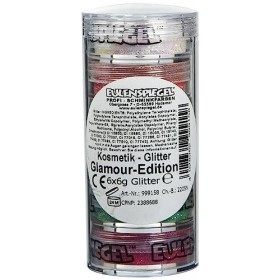 Eulenspiegel 999158 - Paillettes en Polyester - Édition Glamour - 6 x 6 g - Paillettes - pour Carnaval, Halloween, fête à thè